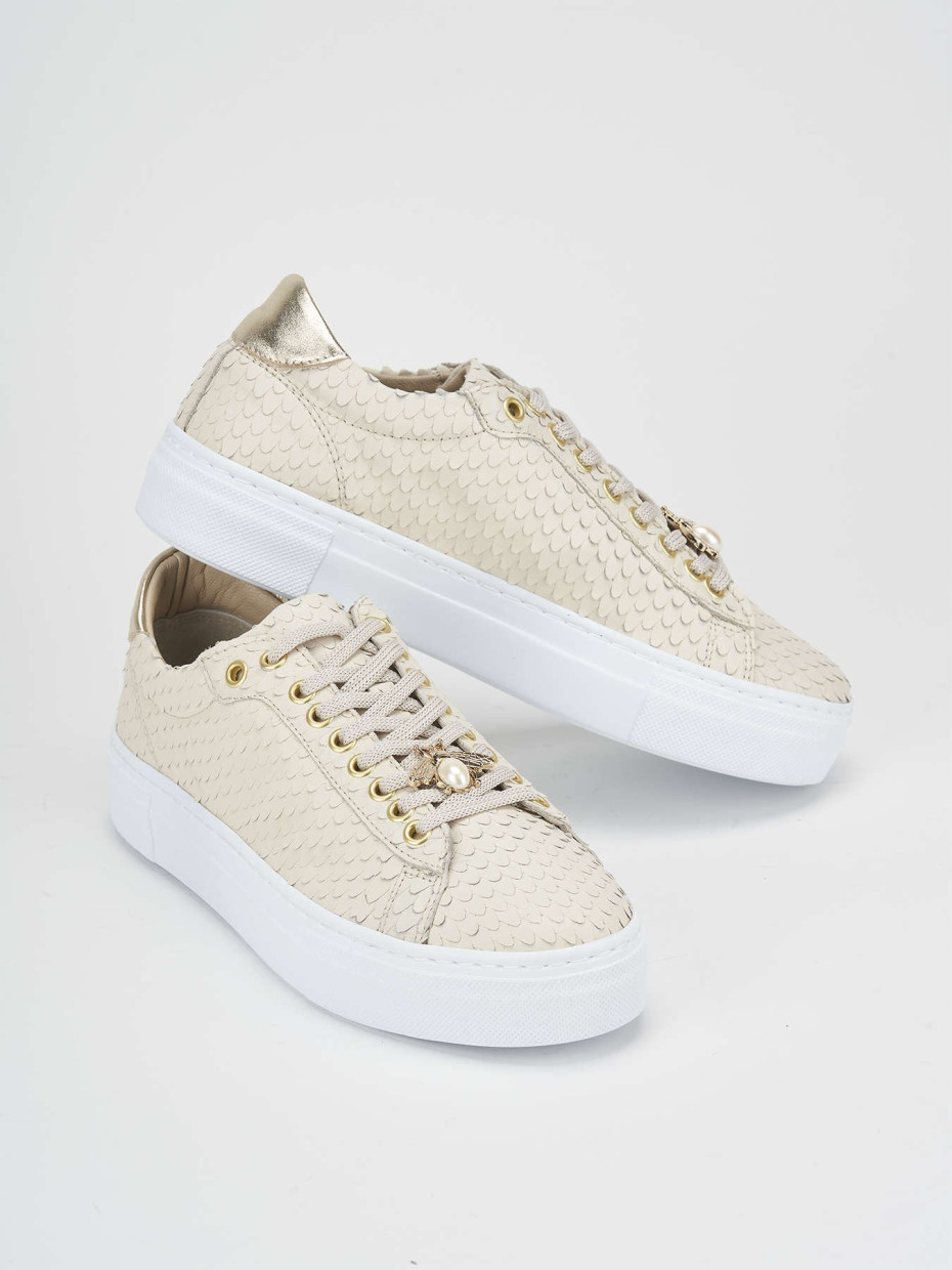 Sneakers pitone bianco