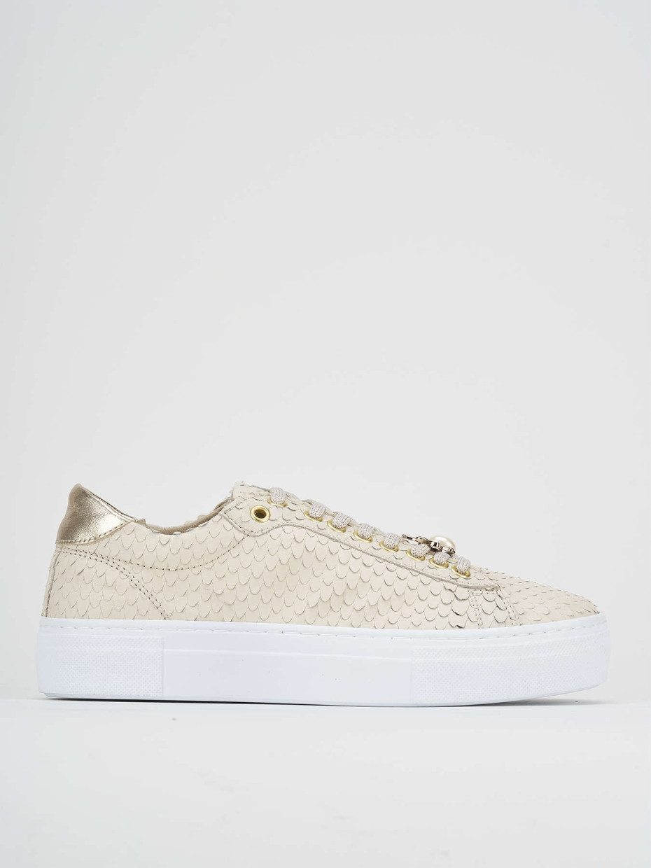 Sneakers white python