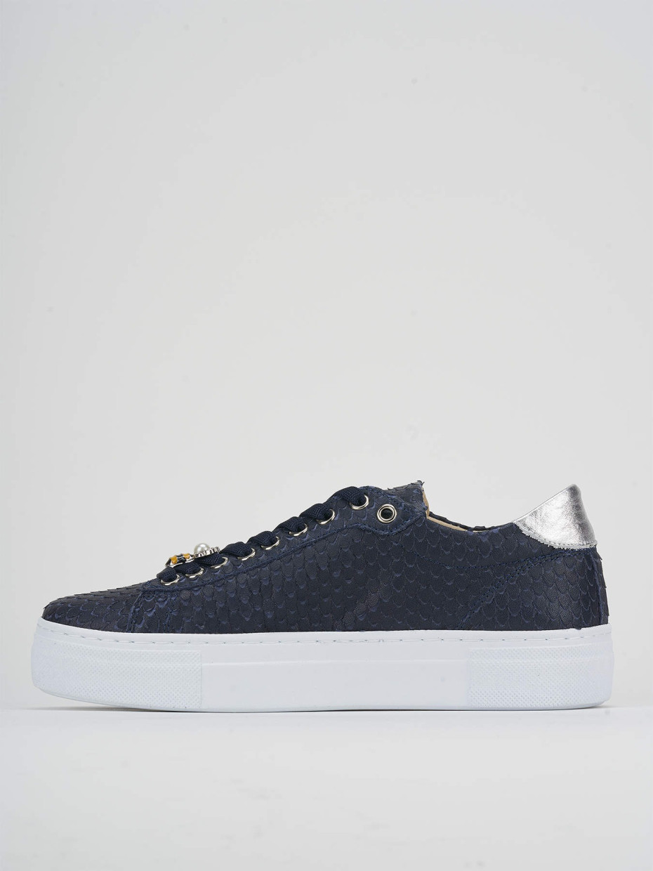 Sneakers pitone blu