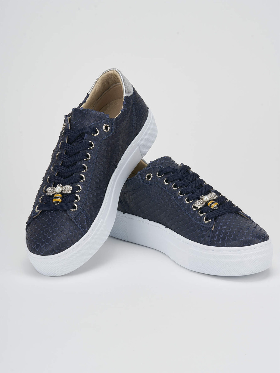 Sneakers pitone blu