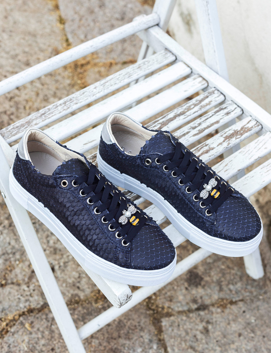 Sneakers pitone blu