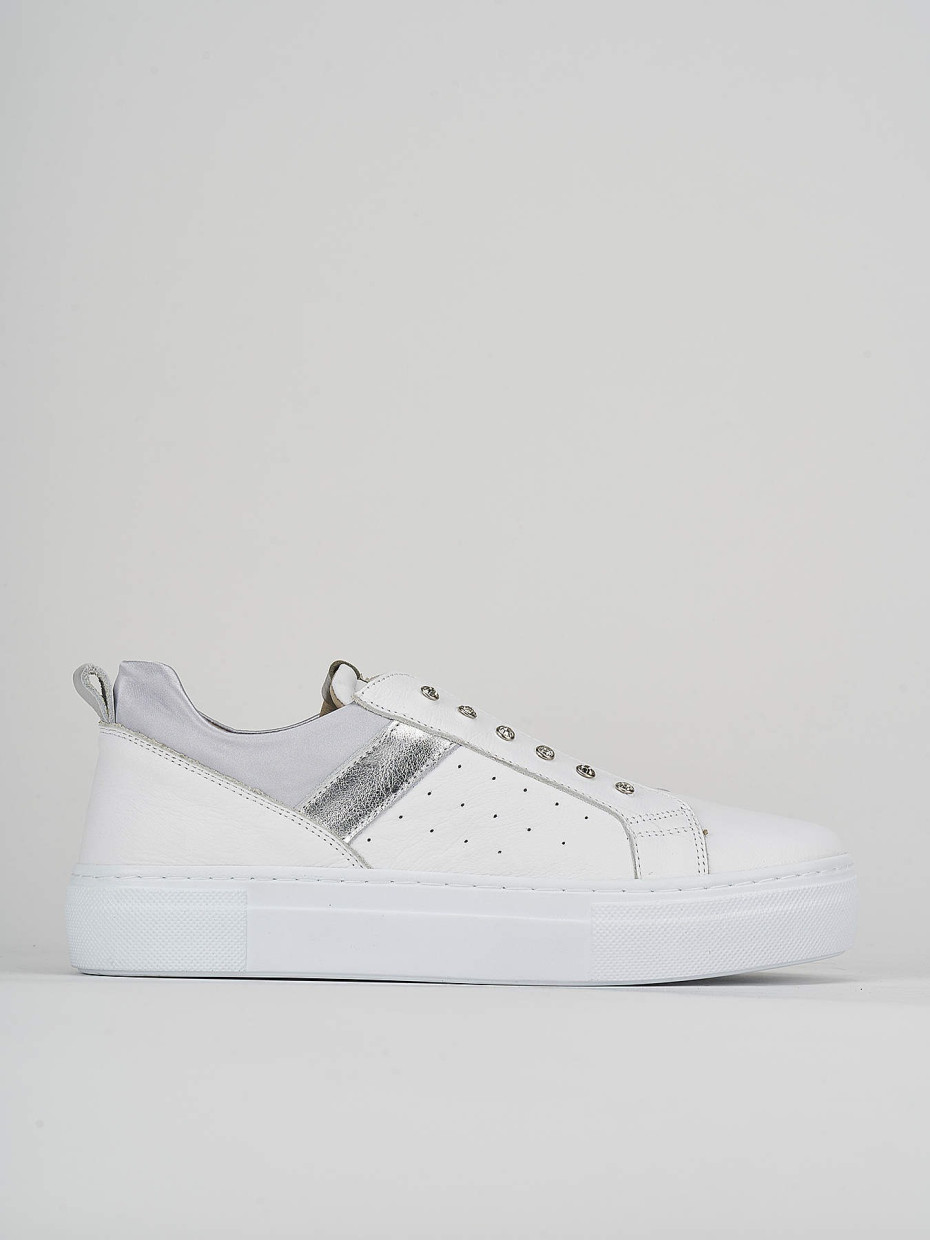 Sneakers pelle bianco