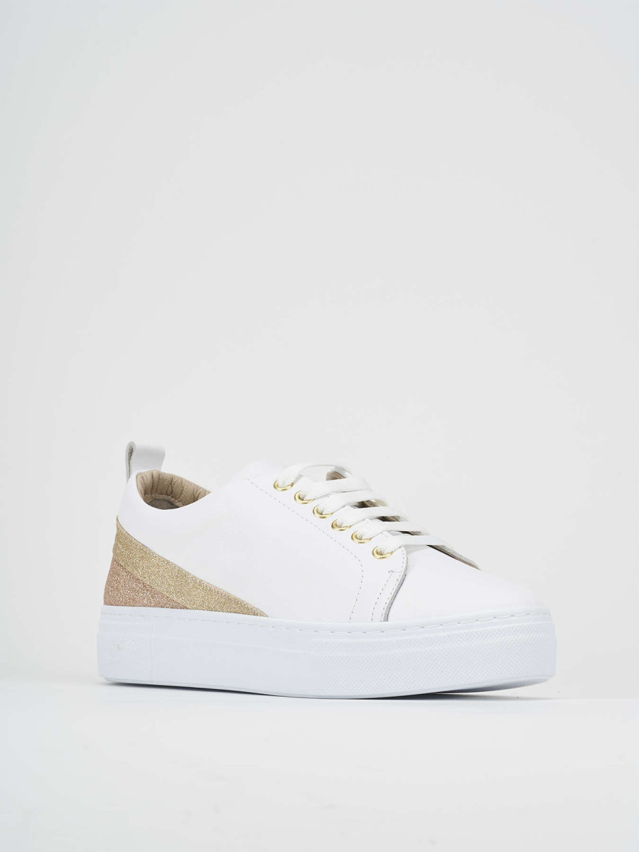 Sneakers pelle bianco