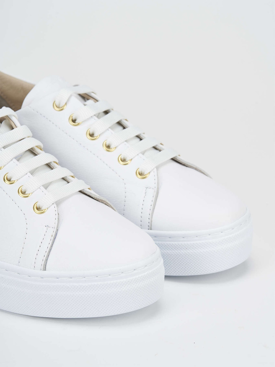 Sneakers pelle bianco