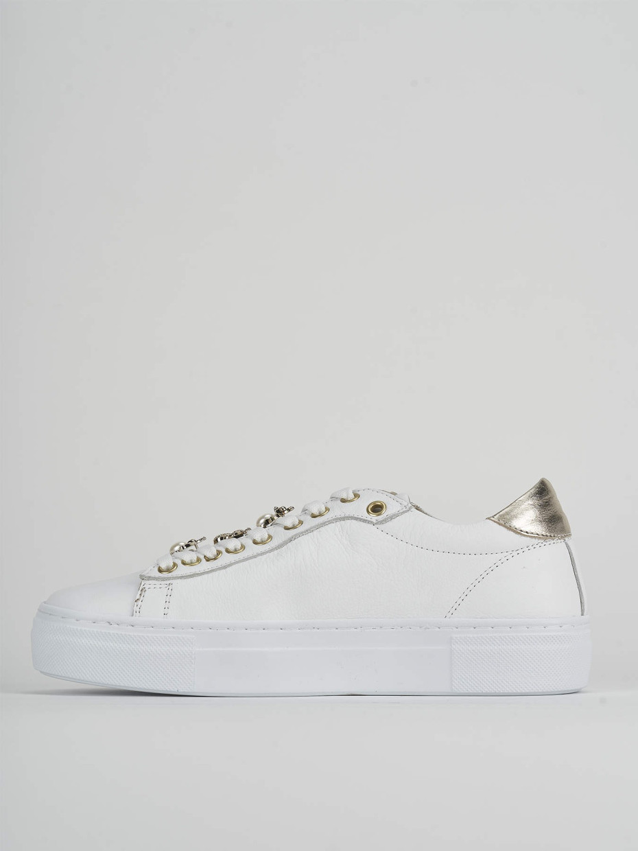 Sneakers pelle bianco