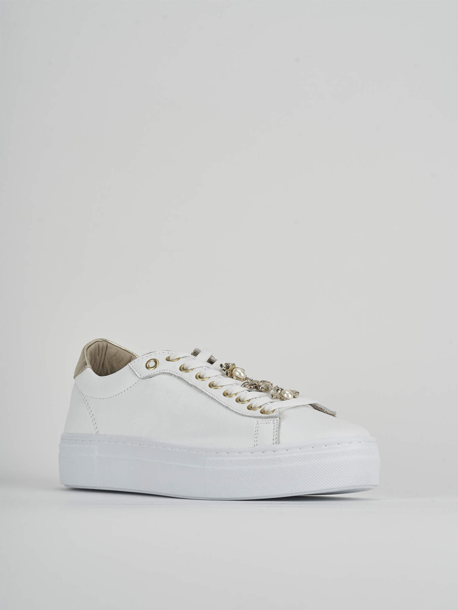 Sneakers pelle bianco