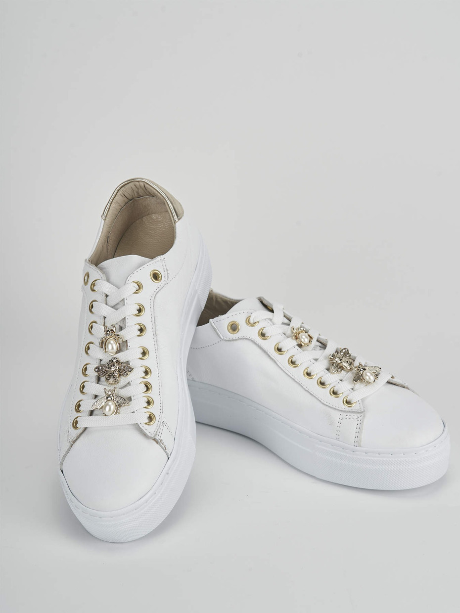 Sneakers pelle bianco