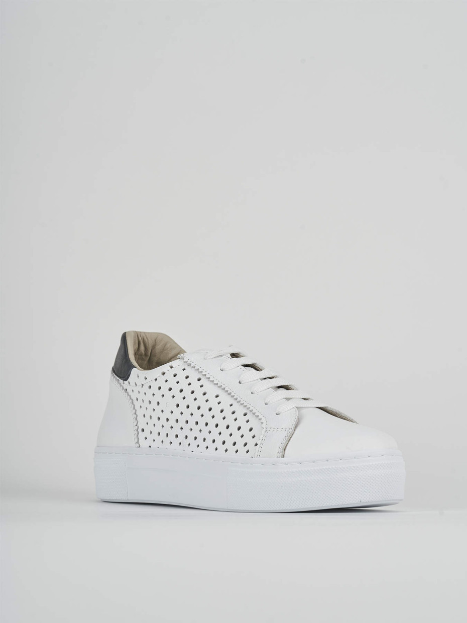 Sneakers pelle bianco