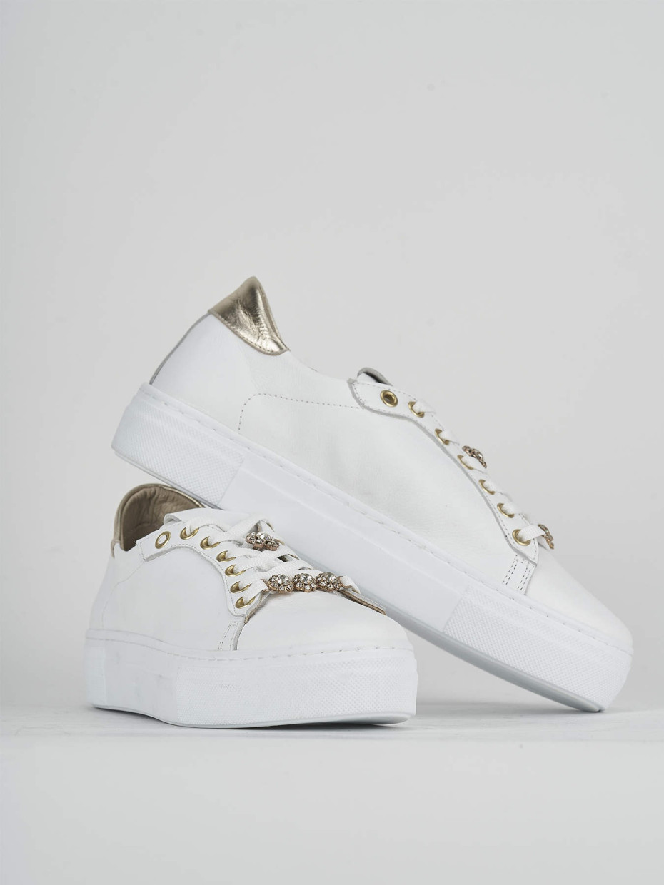 Sneakers pelle oro