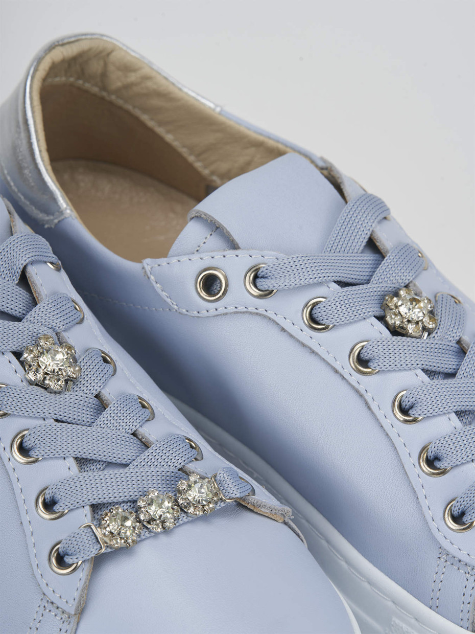 Sneakers pelle blu