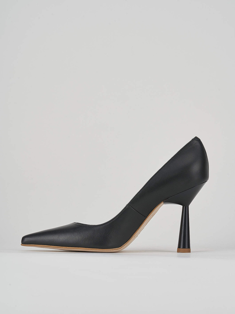 Pumps heel 9 cm black leather