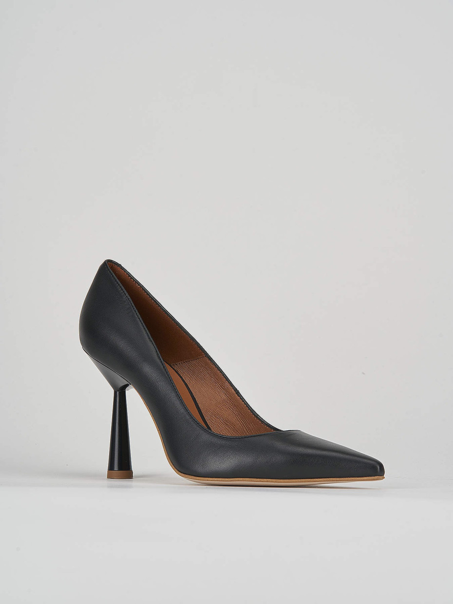 Pumps heel 9 cm black leather