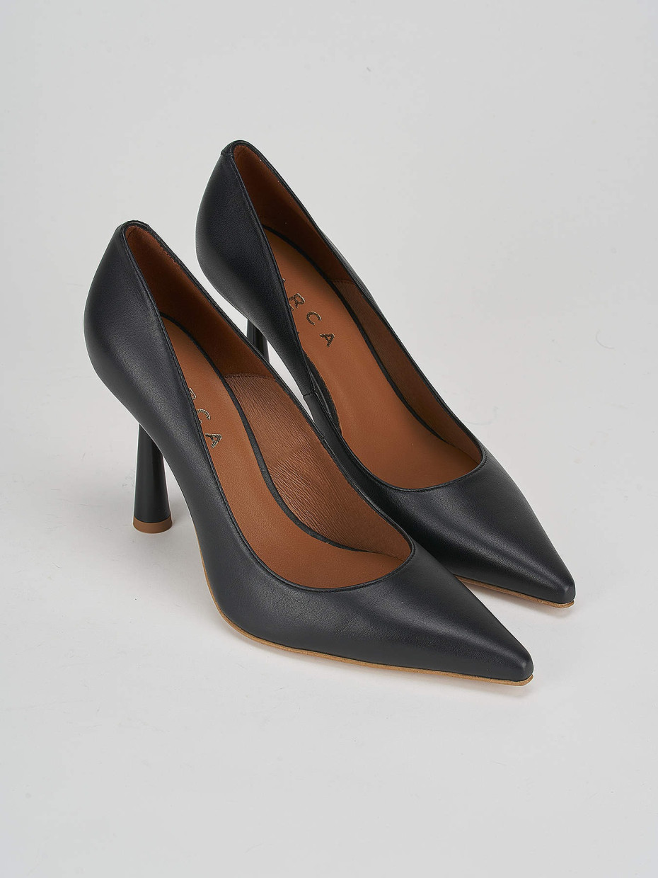 Pumps heel 9 cm black leather
