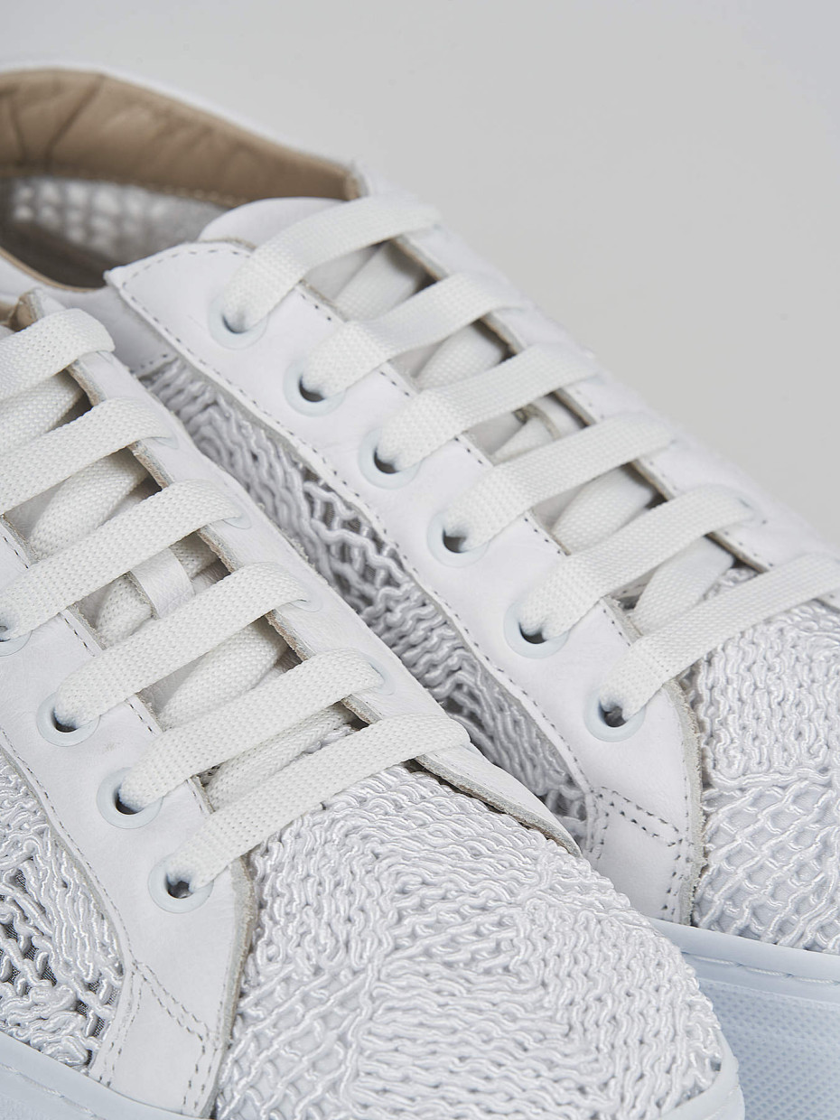 Sneakers pelle bianco