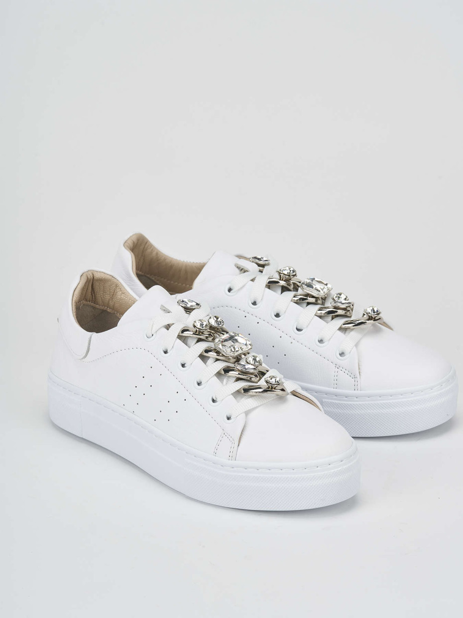 Sneakers pelle bianco