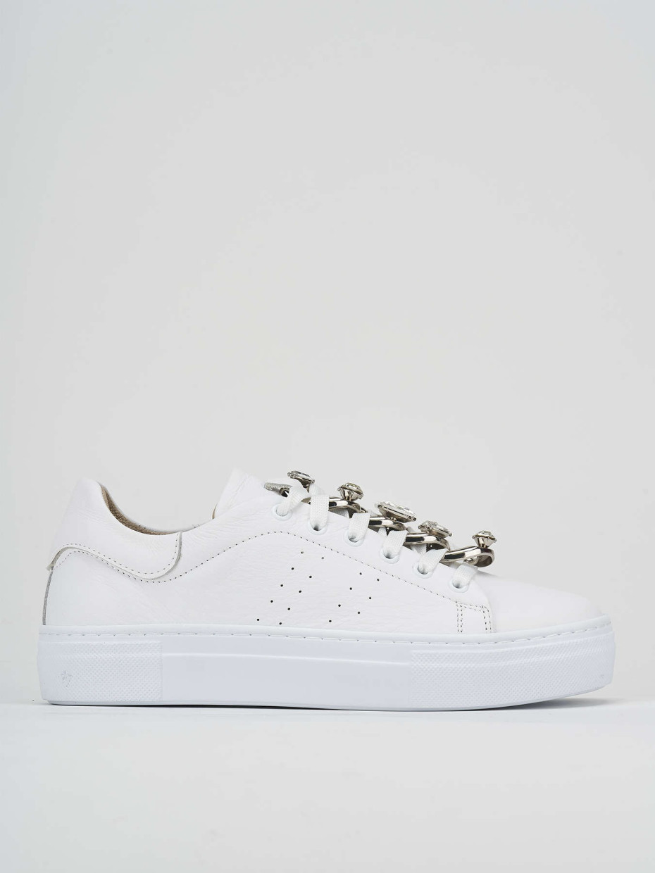 Sneakers pelle bianco