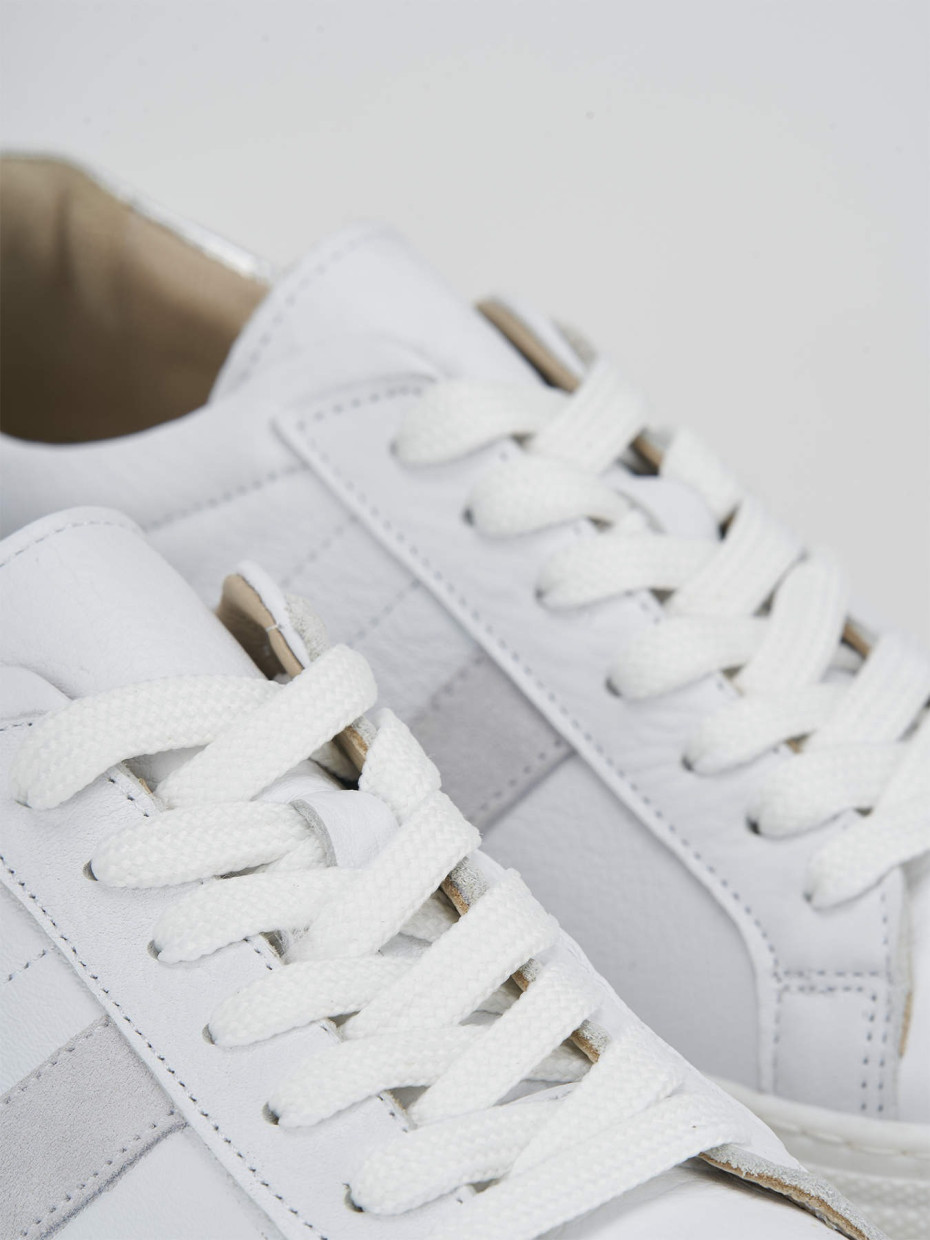 Sneakers pelle bianco