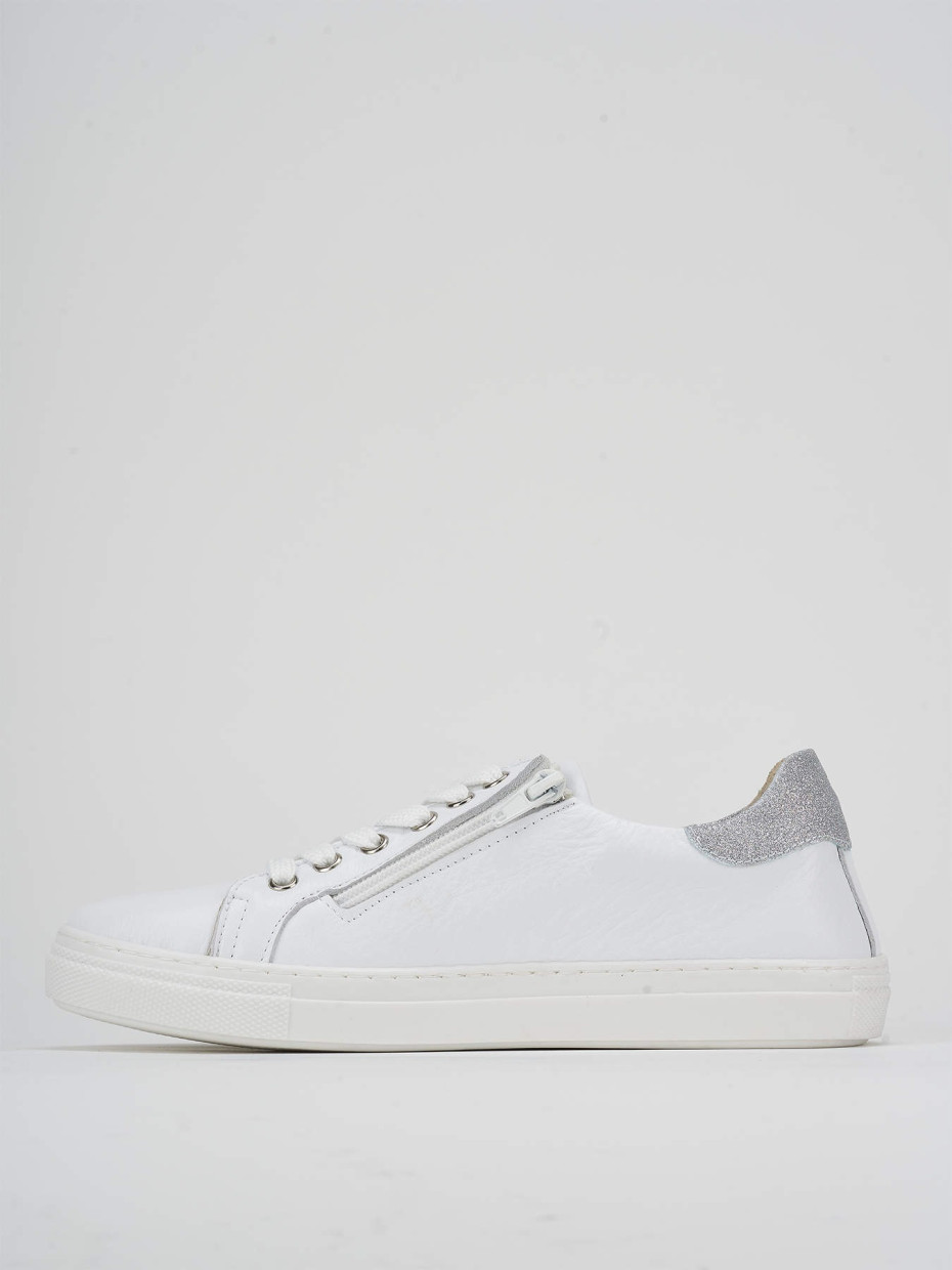 Sneakers pelle bianco