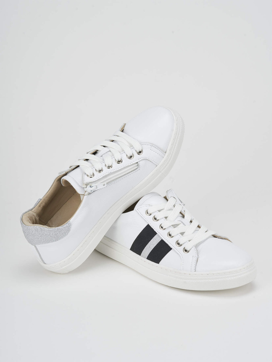 Sneakers pelle bianco