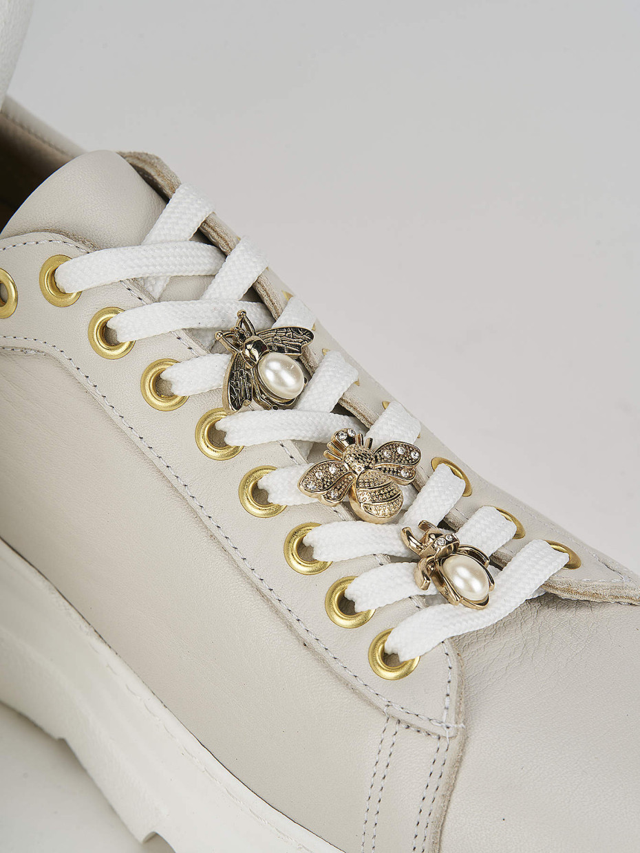 Sneakers pelle beige