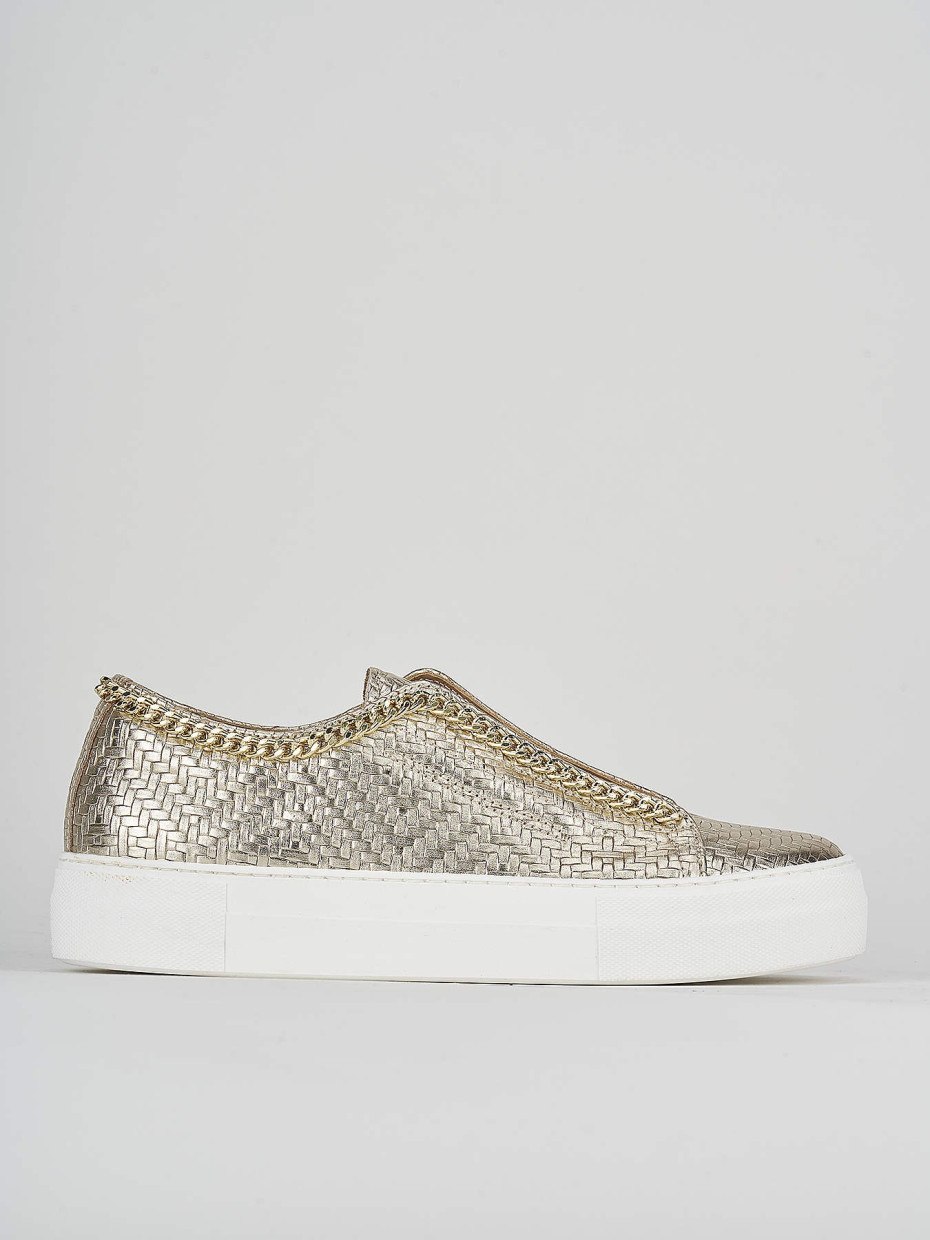 Sneakers pelle oro