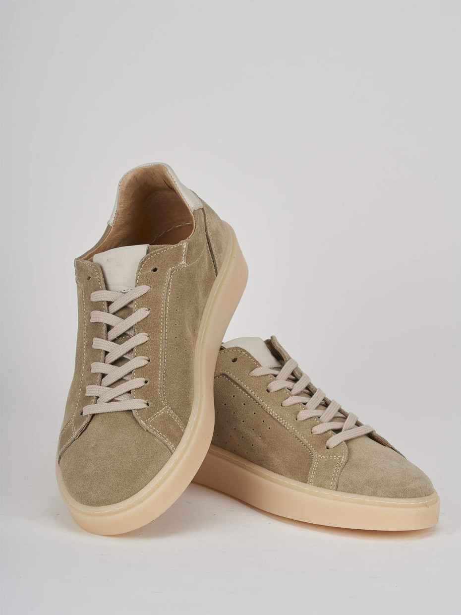 Sneakers camoscio beige