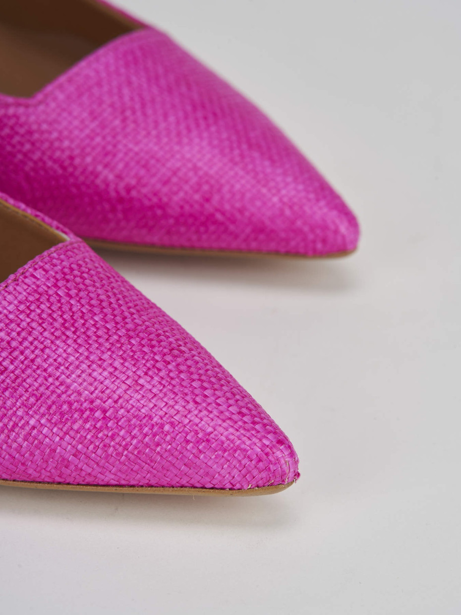 Pumps heel 3 cm pink fabric