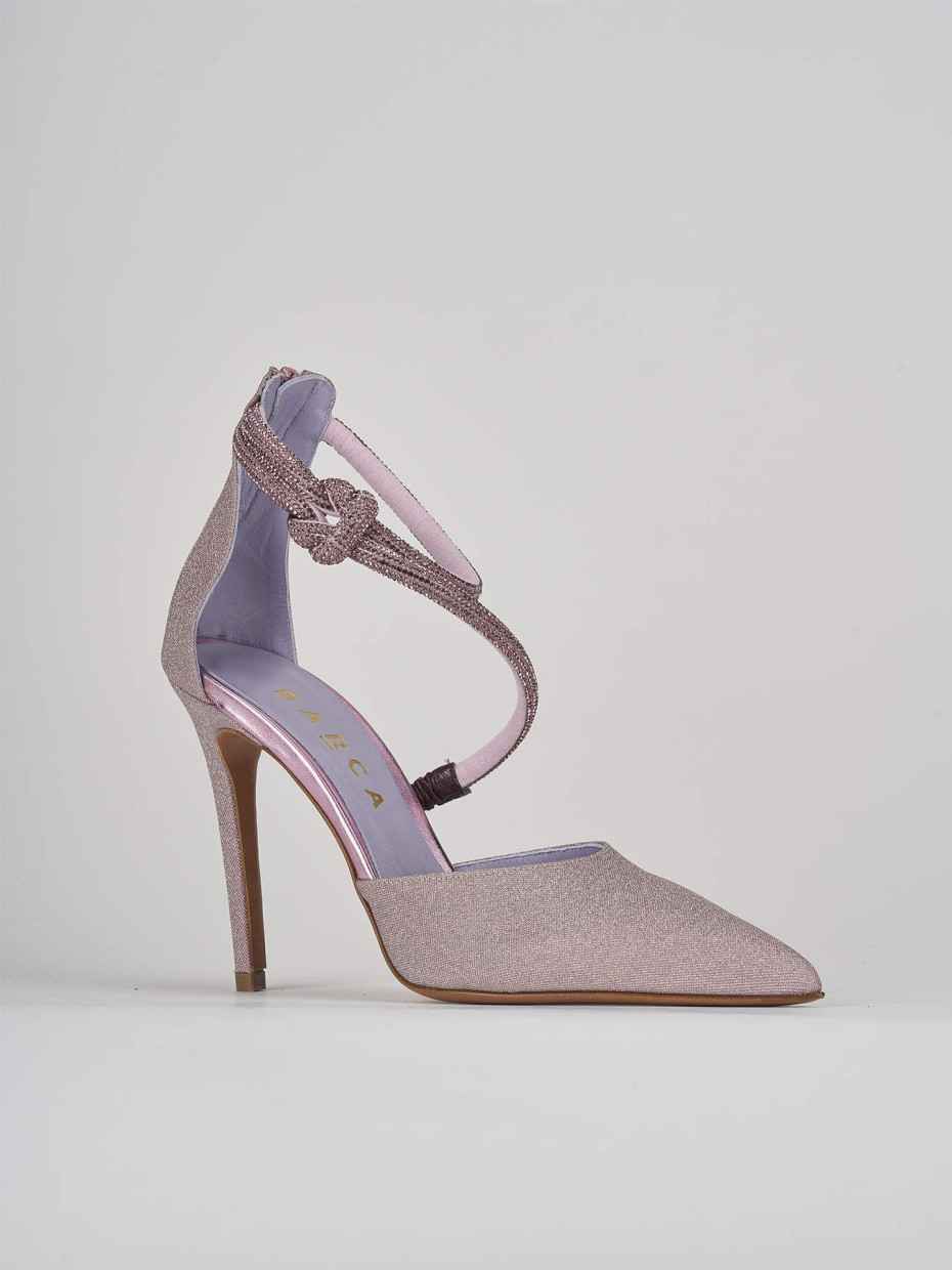 Décolleté e slingback tacco 10cm pelle rosa