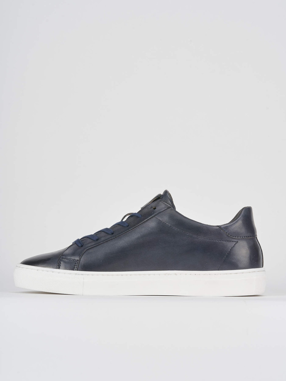 Sneakers blu leather