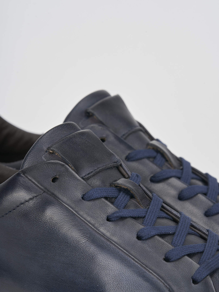 Sneakers blu leather