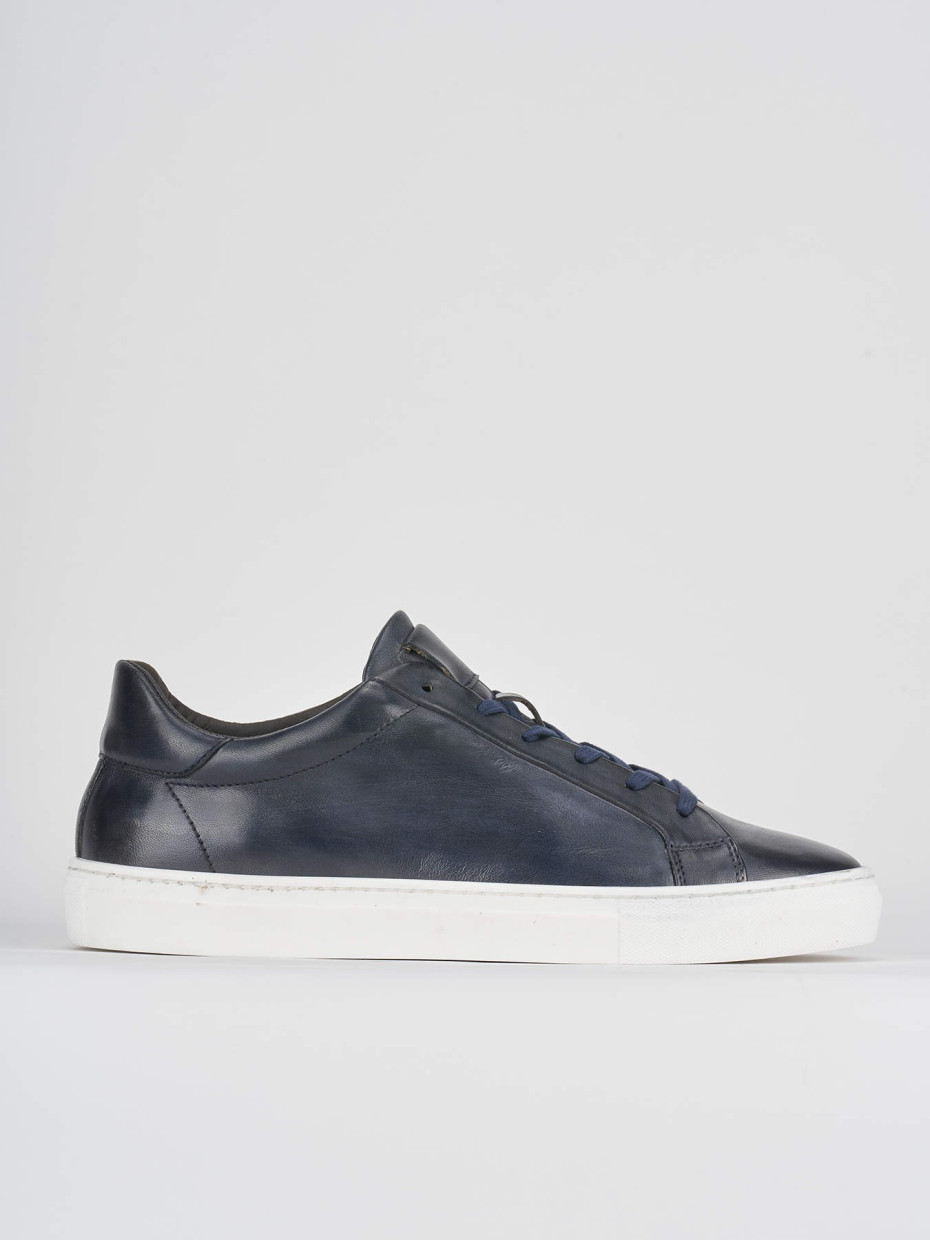 Sneakers blu leather