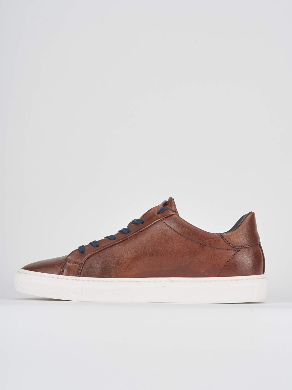 Sneakers pelle marrone