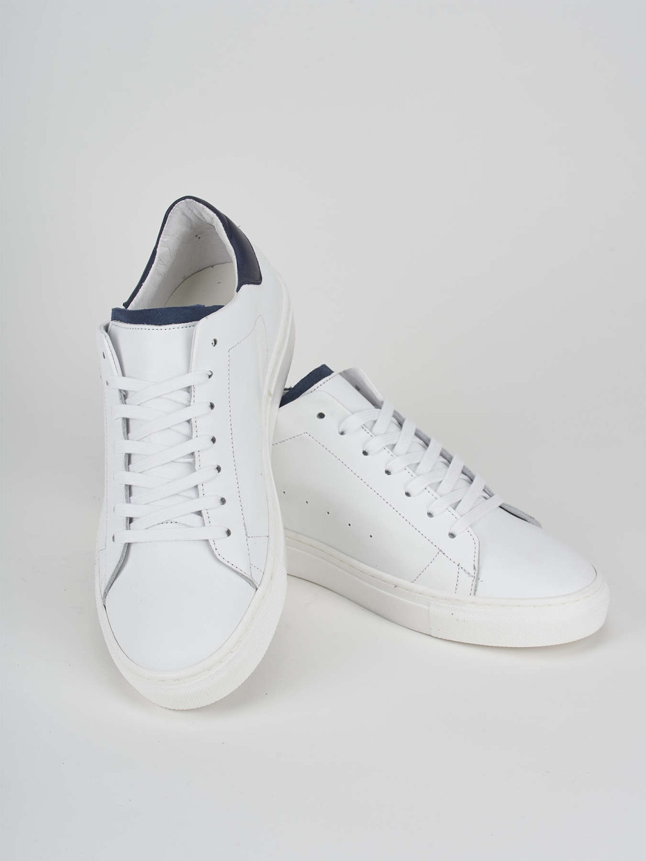 Sneakers bianco pelle