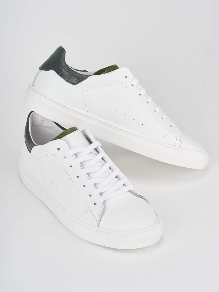 Sneakers bianco pelle