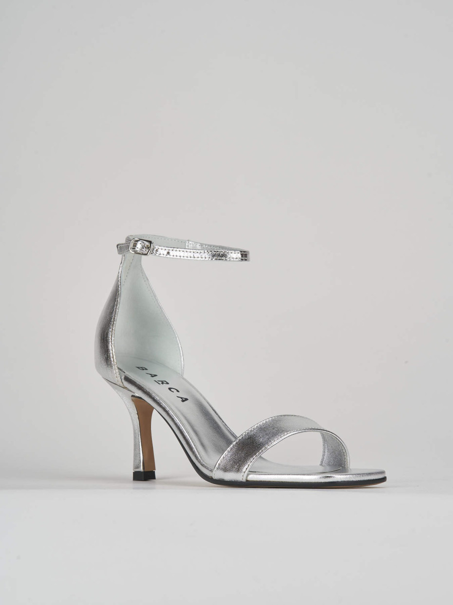 Sandali tacco 6cm pelle oro