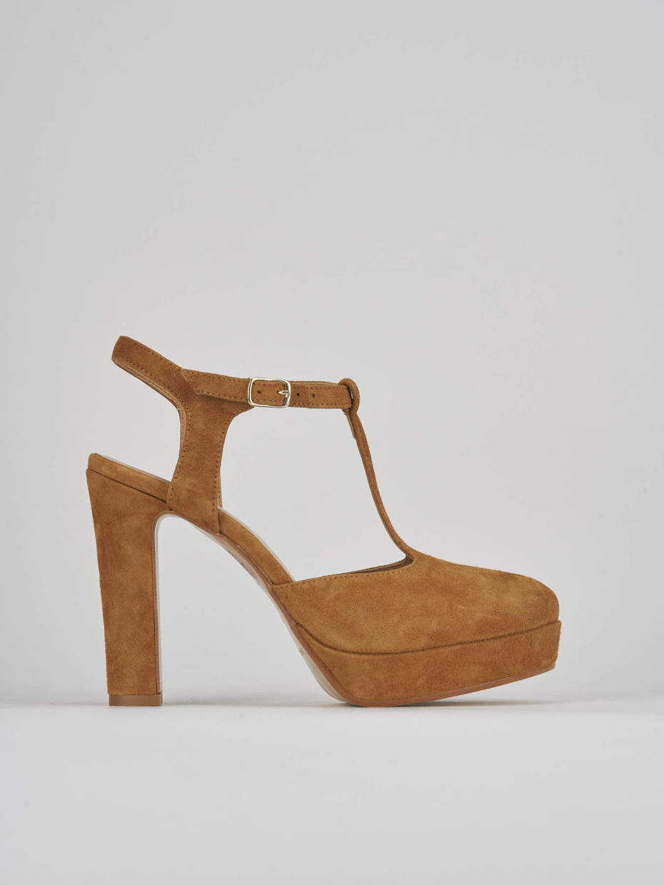 Pumps heel 11 cm brown suede