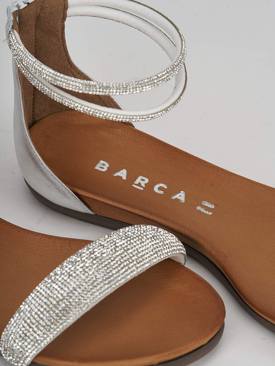 Silver sandals 1 inch heel outlet