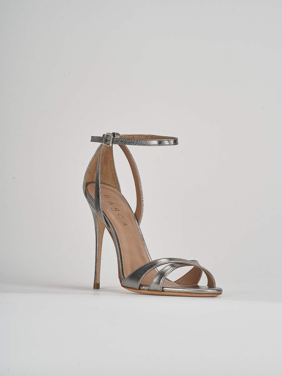 Gray high heel sandals 2025