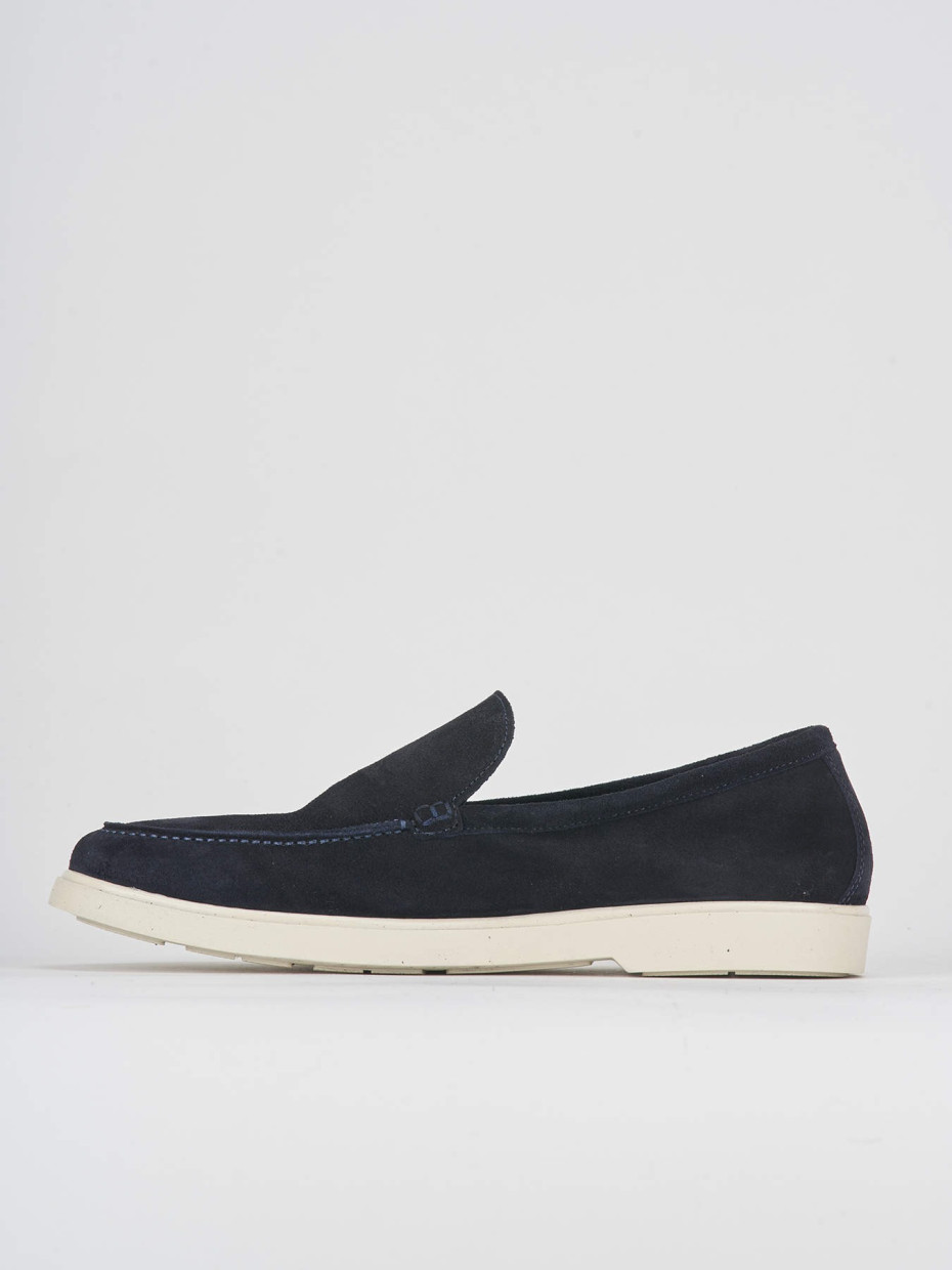 Loafers blu suede