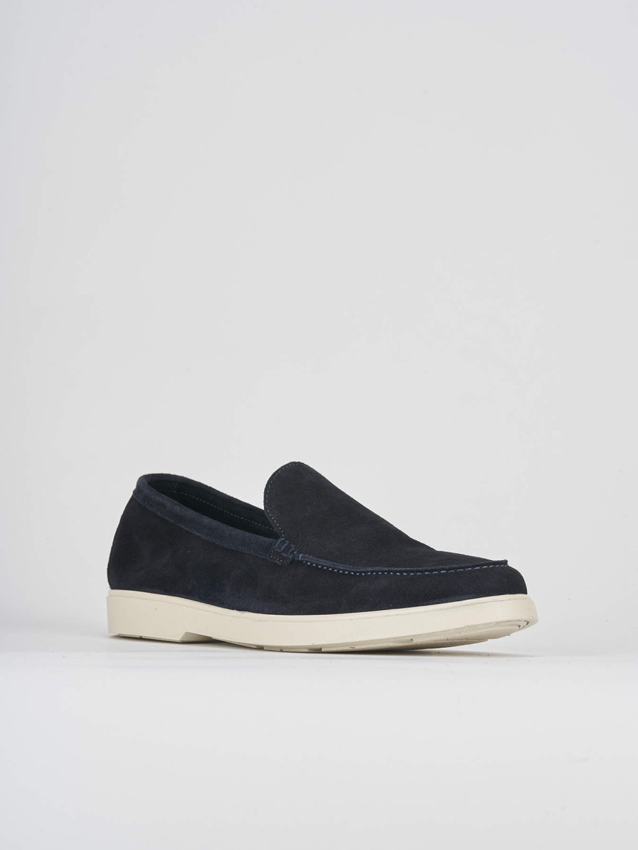 Loafers blu suede