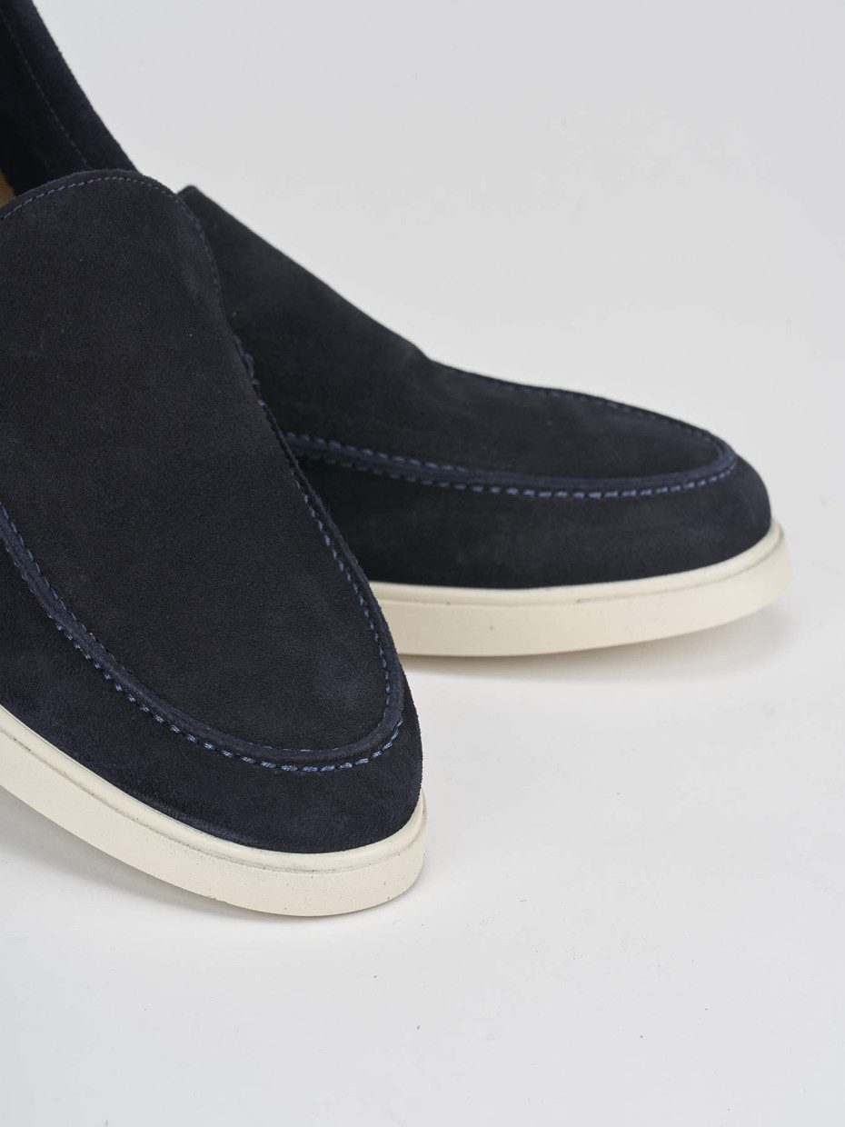 Loafers blu suede