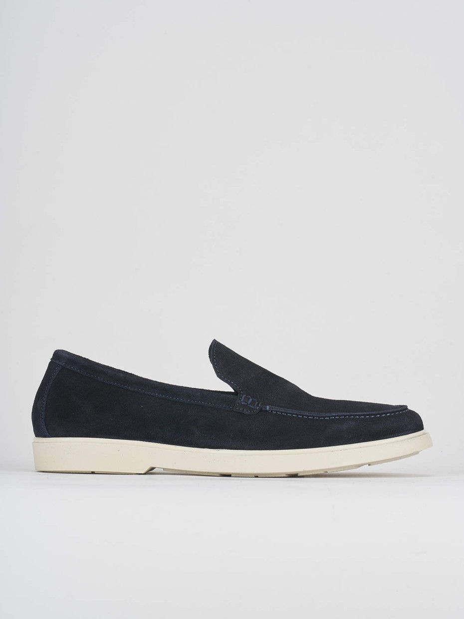 Loafers blu suede