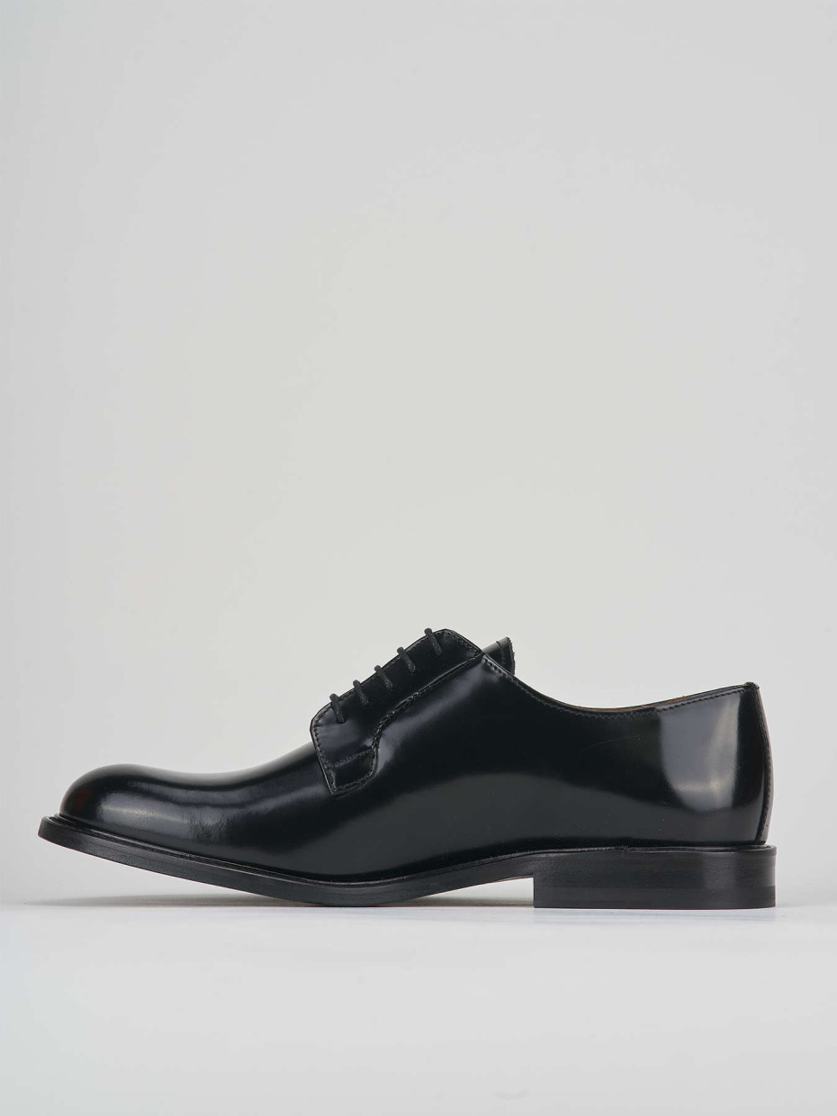 Lace-up shoes man heel 2 cm black leather | Barca Stores Lace-up shoes man heel 2 cm black leather | Barca Stores