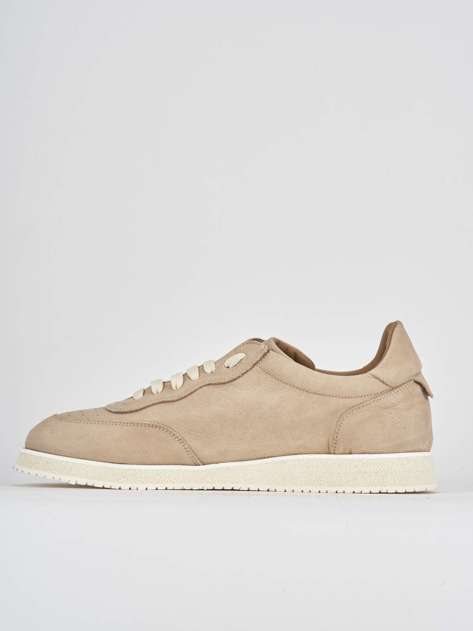 Sneakers pelle beige