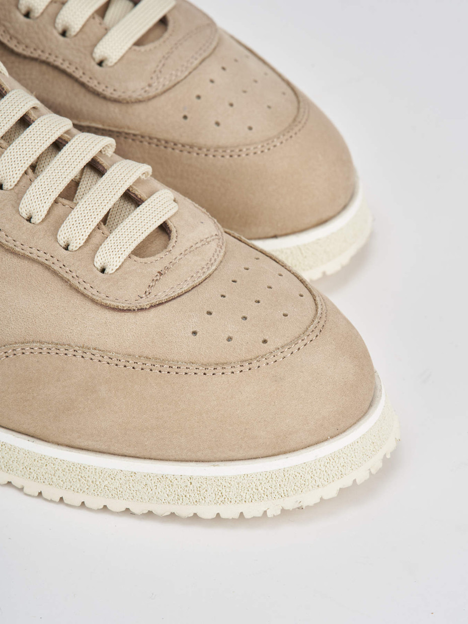 Sneakers pelle beige