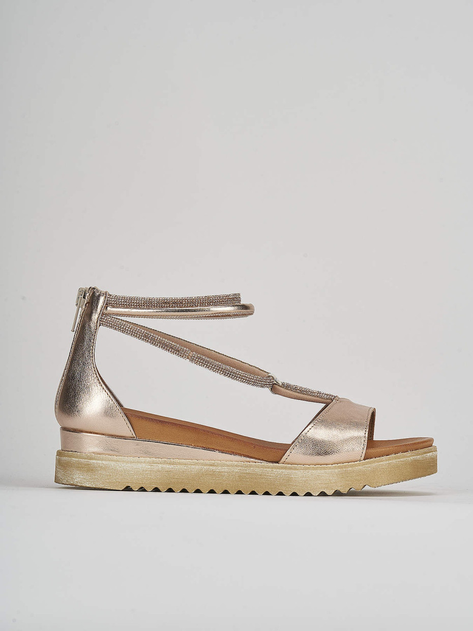 Sandali zeppa deals pelle