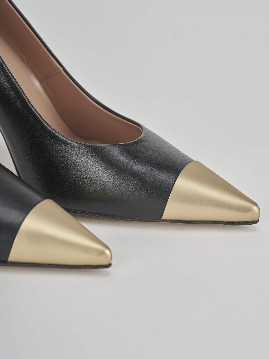 Pumps heel 9 cm black leather