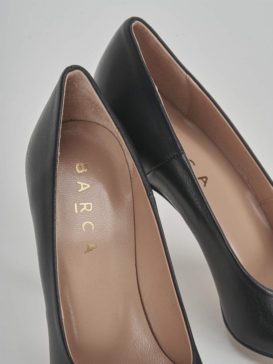Pumps heel 9 cm black leather
