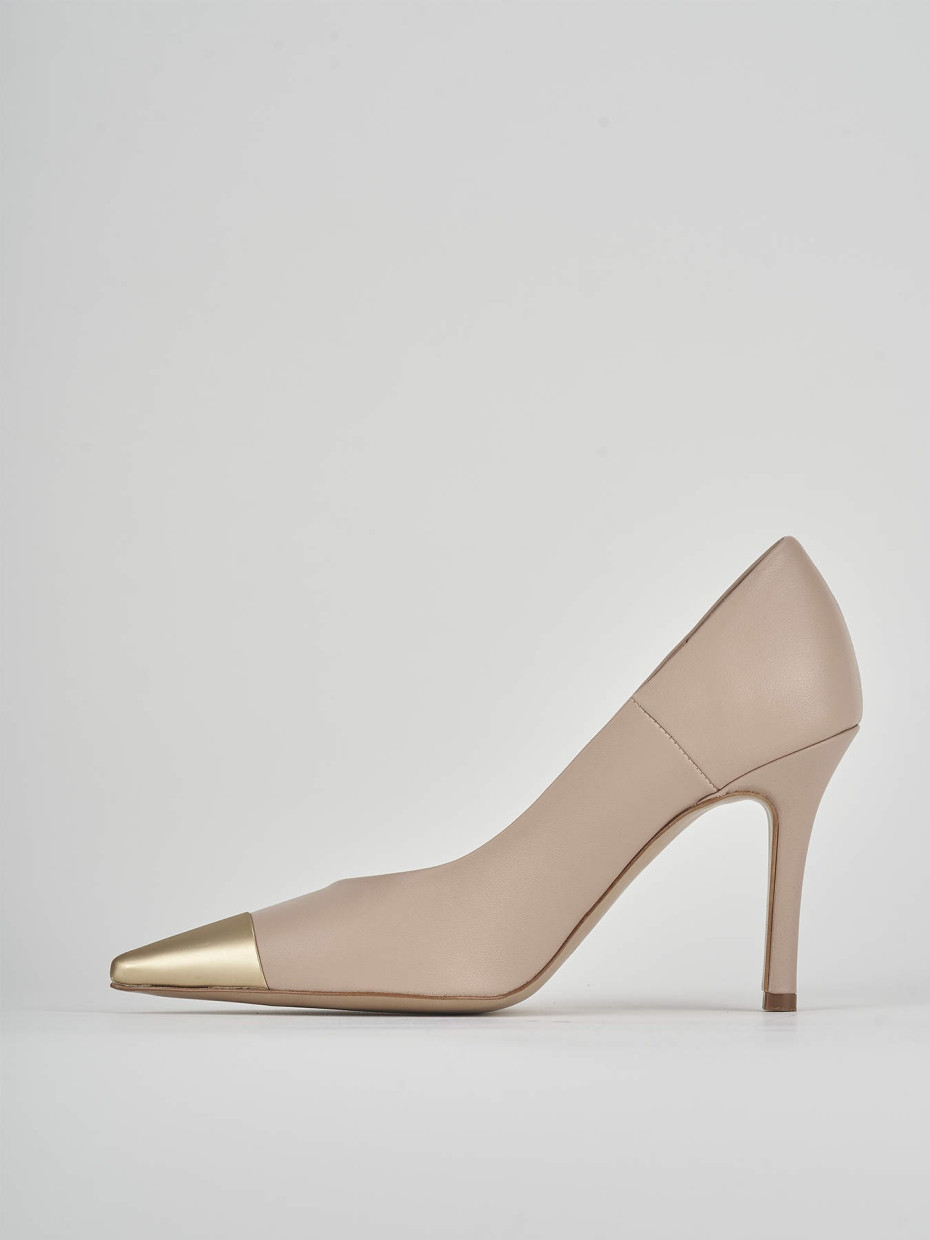 Pumps heel 10 cm pink leather