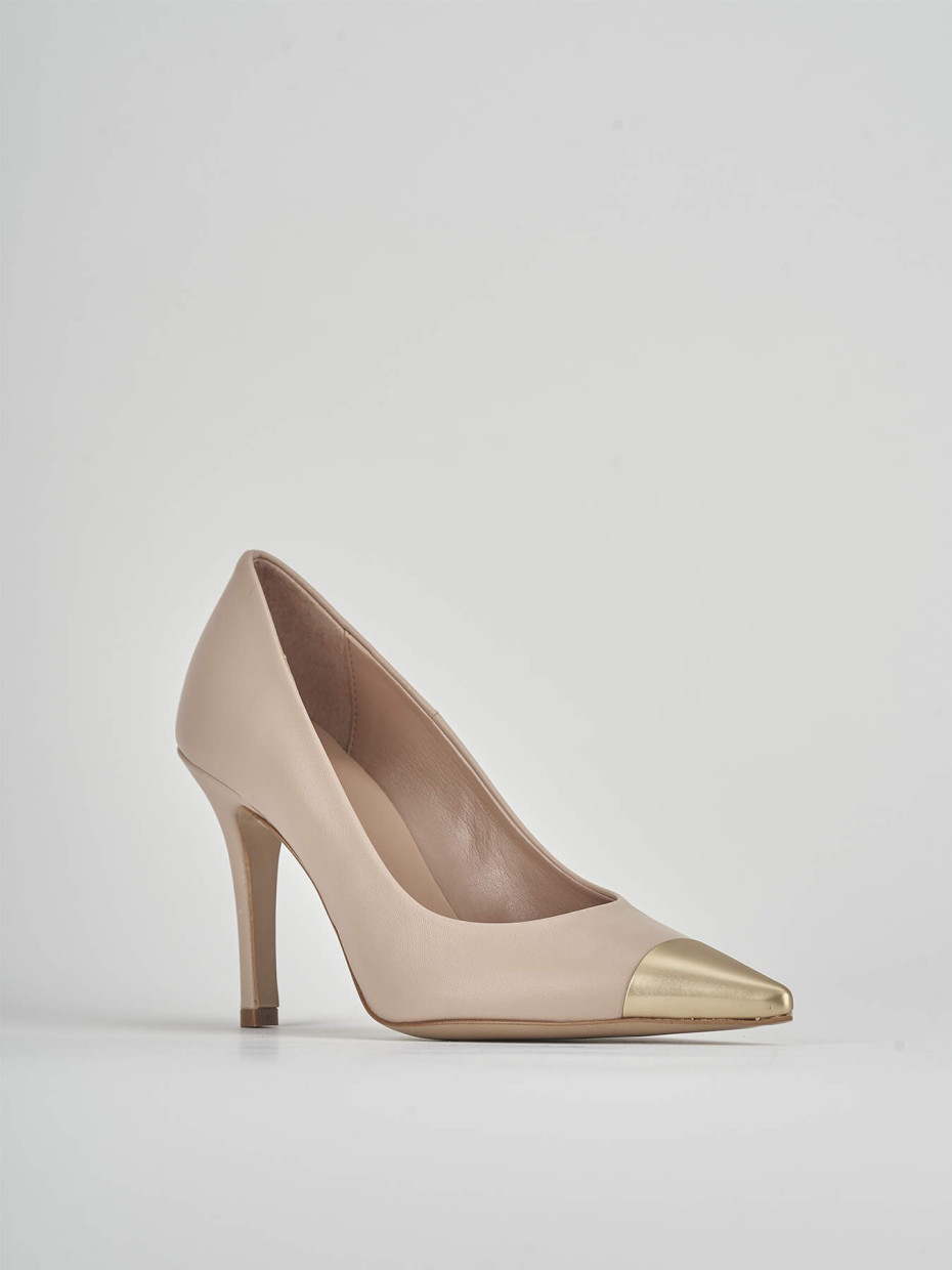 Pumps heel 10 cm pink leather
